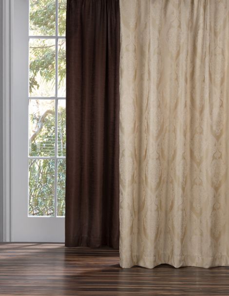 Cortinas Jacquard Brocado