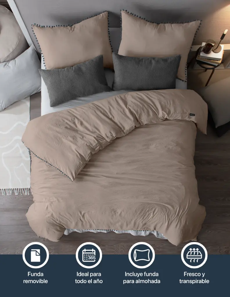 Esquimal-Funda-Duvet-Microfibra-Pompones-Cafe-Gris-06.webp