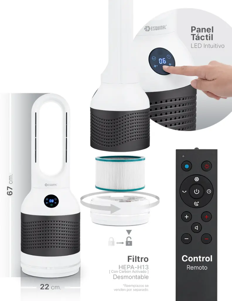 6 AM-021JR-Ventilador-Calentador-Aero-1200-Gris-Oscuro-Componentes-06.webp