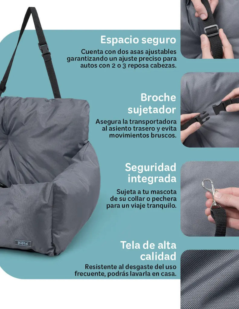 3 Esquimal-Pets-Transportadora-Auto-Perro-Gris-2plazas-Características-03.webp