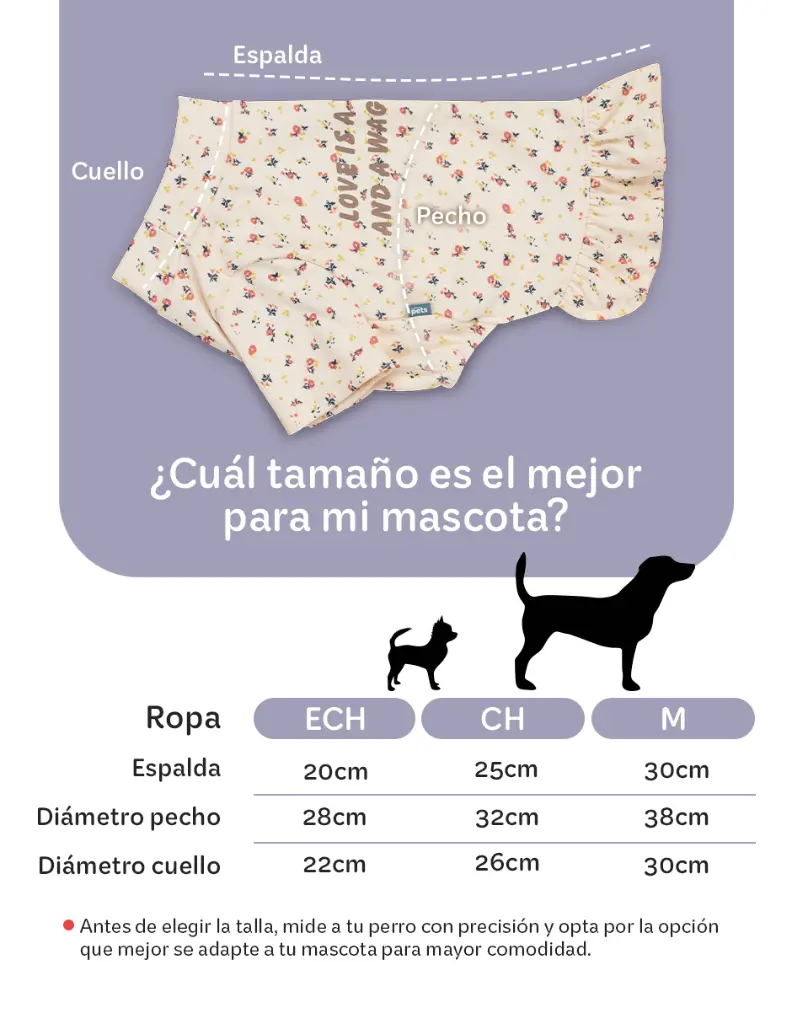 Esquimal-Pets-Playera-Termica-Olan-Flores-Beige-Medidas-04.webp