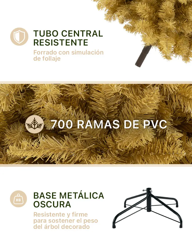 3-MCT362-Esquimal-Arbol-Navidad-Tipo-Lapiz-Dorado-Ramas-PVC.webp