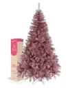 ÁRBOL DE NAVIDAD METÁLICO ROSA FRONDOSO CÓNICO CEDRO DEL HIMALAYA 