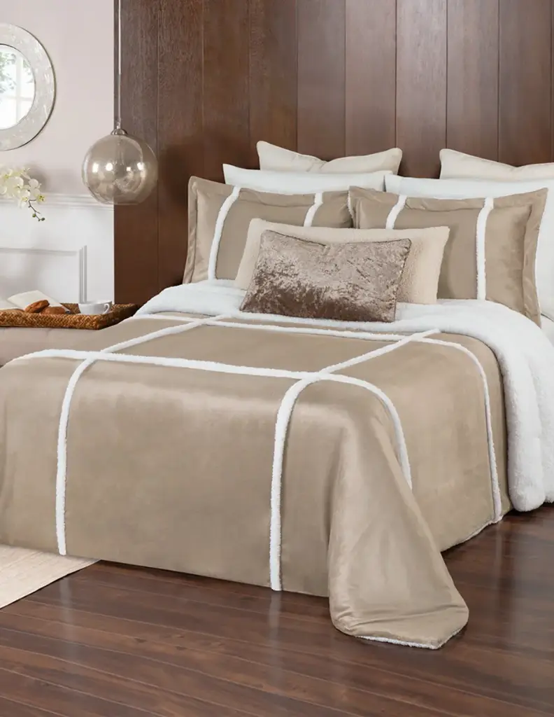 EDREDÓN LUXUS  CON LAZO DE BORREGA