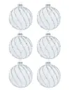ESFERAS DE CRISTAL ESCARCHA 6 PIEZAS