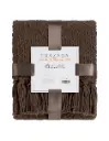 FRAZADA LUXUS CHENILLE CON FLECOS