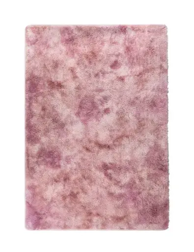 [1670001316] Tapete Decorativo Afelpado Suave – Merengue Antiderrapante Rosa (2.30m x 1.60m)