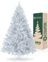 ÁRBOL DE NAVIDAD METÁLICO BLANCO FRONDOSO CÓNICO CEDRO DEL HIMALAYA 