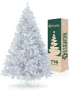 ÁRBOL DE NAVIDAD METÁLICO BLANCO FRONDOSO CÓNICO CEDRO DEL HIMALAYA 