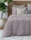 EDREDÓN DUVET TRENZADO LAVANDA