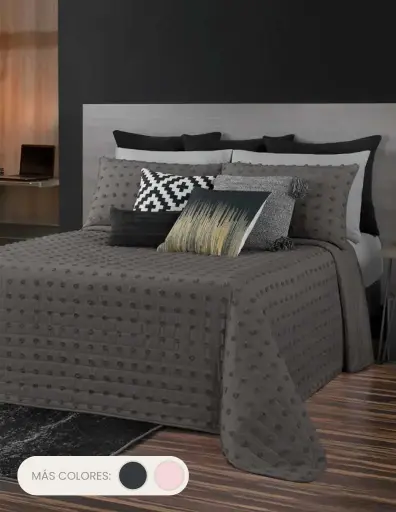 EDREDÓN LUXUS CAPITONADO CON BORLAS