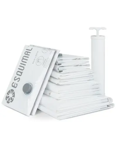 [PM0180837] SET BOLSAS DE ALMACENAMIENTO AL VACÍO 4 MEDIDAS CON BOMBA DE AIRE