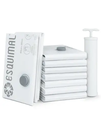 [SB008] SET 9 BOLSAS DE ALMACENAMIENTO AL VACÍO CON BOMBA DE AIRE