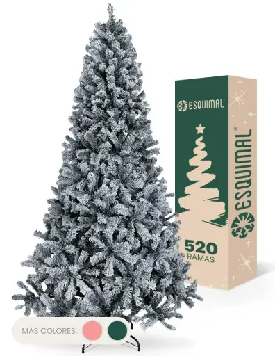 ÁRBOL DE NAVIDAD NEVADO FRONDOSO FORMA CÓNICA CEDRO DEL HIMALAYA