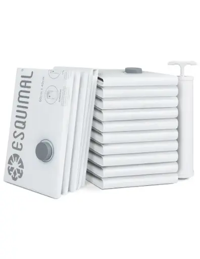SET BOLSAS DE ALMACENAMIENTO AL VACÍO CON BOMBA DE AIRE (60 x 40 cm)