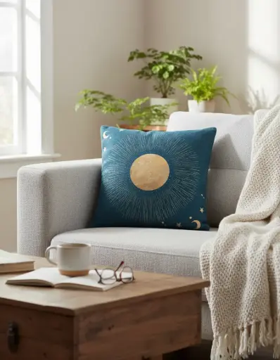 [0709015345] COJÍN ESTAMPADO CONSTELACIÓN