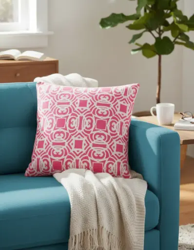 [0709013570] COJÍN ESTAMPADO OLIVIA