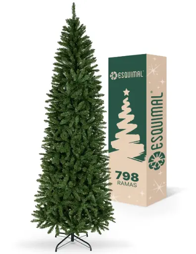 [MCT029] ÁRBOL DE NAVIDAD VERDE OLIVO DELGADO PINO CANADIENSE